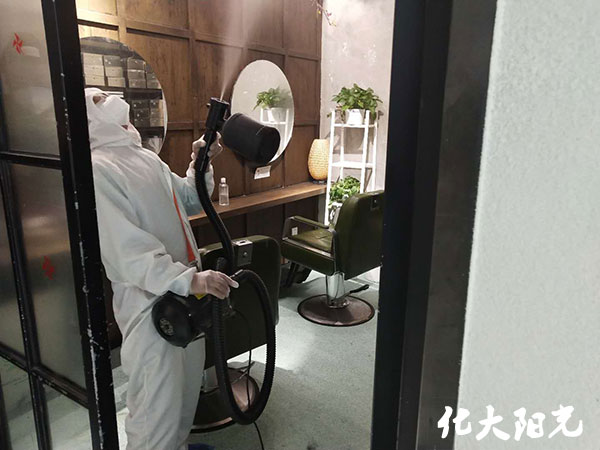 美发店消毒施工