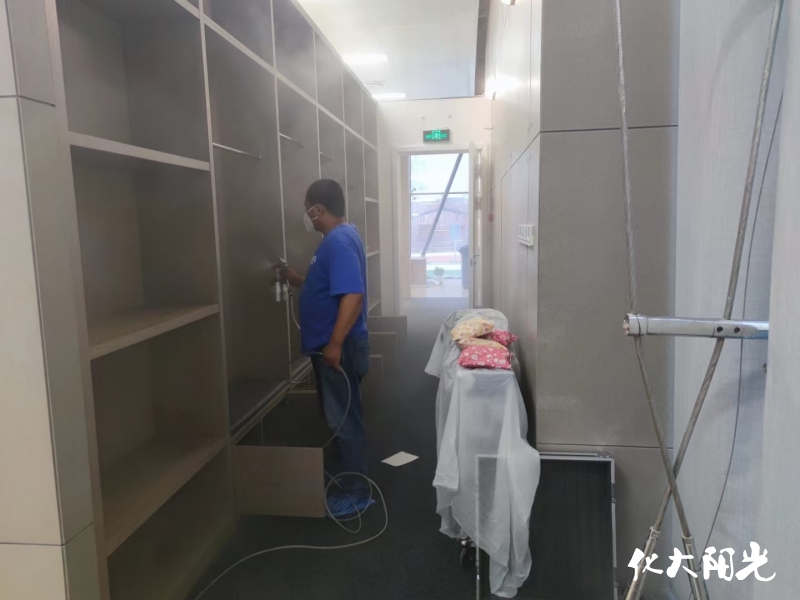 学生公寓甲醛治理现场